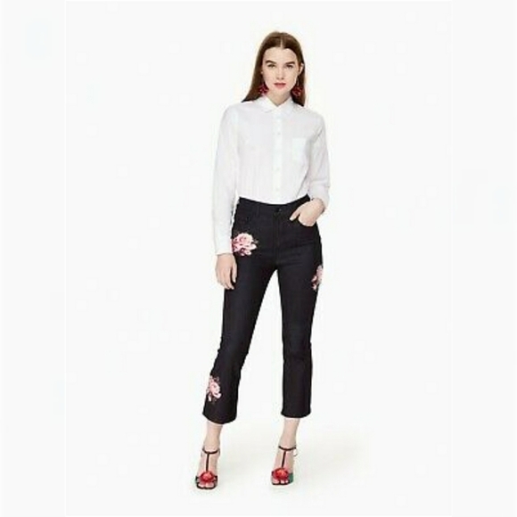 kate spade Denim - Kate Spade Rose Kick Flare Jean